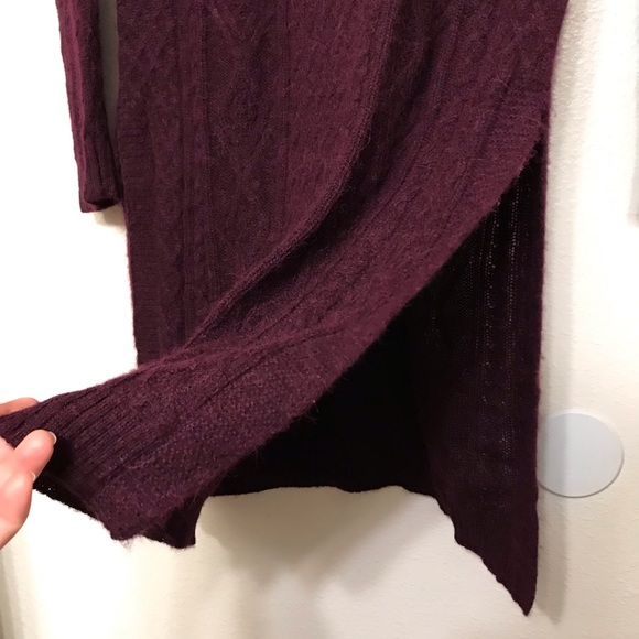 Peruvian Connection Royal Alpaca Tunic Sweater dress burgundy Merlot NEW S - Picture 8 of 15